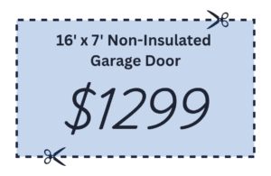 16 x 7 non insulated garage door